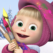 Masha and the Bear Coloring 3D Мод APK