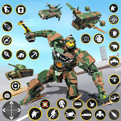 Army Bus Robot Car Game 3d مهكر APK