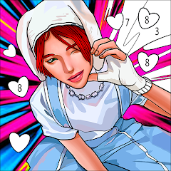 KPOP Idol Coloring by Numbers Mod APK