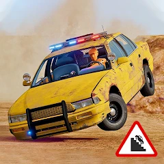 Jumping Car Damage Test Game Mod Apk [Remove ads]