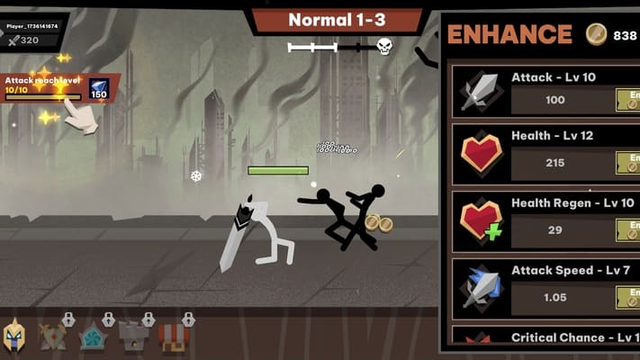 Stickman vs Monster: Idle RPG screenshots