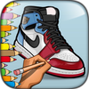 Sneakers Jordan Coloring Pages Mod Apk
