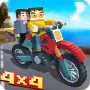 Blocky Moto Bike Winter Breeze icon