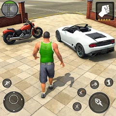Crime Car City Gangster Games Mod Apk [Без рекламы][Мод на скорость]
