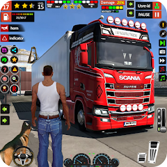 Truck Driver Cargo 3D Game Icon