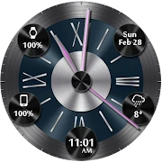 Brushed Metal HD Watch Face