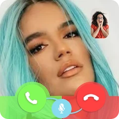 Karol G Fake Chat & Video Call Icon