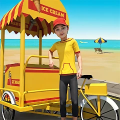 Beach Ice Cream Delivery Mod apk