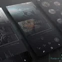 Modern dark UI KLWP Mod apk