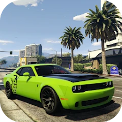 Simulator Dodge Demon Parking Mod Apk [Remove ads][Mod speed]