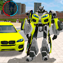Green Robot Machin Car Transfo Icon