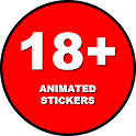 18+ Animated Stickers Icon