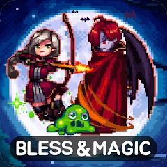Bless & Magic: Pixel Idle RPG Mod Apk [Unlimited money][Mod Menu][Weak enemy]