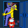 Imposter in Garten: 100 Doors Mod