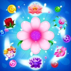 Flower Games - Bubble Pop Mod Apk 8.0 [Dinero ilimitado][Mod Menu]