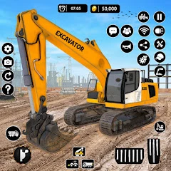 City Heavy Excavator Crane 3D Mod Apk [Unlocked]