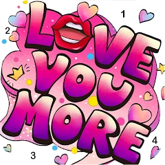 Graffiti Quote Color by number Mod Apk [Remove ads][Mod speed]