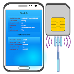 SIM Number Finder & Phone Info Icon
