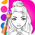 Girls Coloring Pages Icon