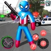 Spider Capitaine american Stickman Rope Hero Crime Mod apk