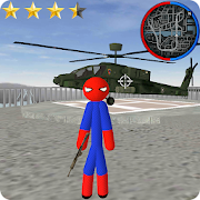 Stickman Spider Rope Hero Gangstar City Mod