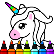 Unicorn Coloring Girl Games Mod Apk [إزالة الإعلانات][سرعة Mod]