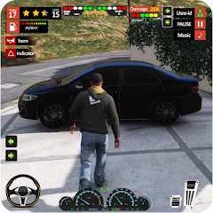 US School Driving Car Game Icon