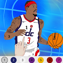 Color, Pixel, Basketball Icon