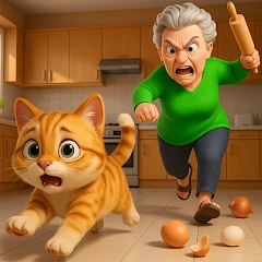 Cat Prankster: Bad Cat Granny