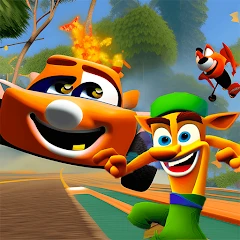 Crash tag team kart racing Mod Apk [Без рекламы][Мод на скорость]
