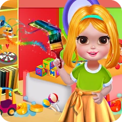 Chic Girl Interior Room Artist