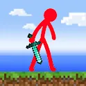 Stickman Fight In WorldCraft Mod Apk [Unlocked][Free purchase][Weak enemy]