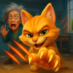 Cat Mayhem: Gran's Angry Mod Apk [Free purchase]