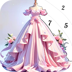 Princess Dress Coloring Game Mod Apk [Remove ads][Mod speed]