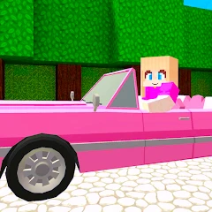 Pink Princess House Craft Game Mod Apk [Remove ads][Mod speed]