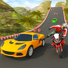 carreras de coches contra moto Mod Apk 5.0.6 [Dinero ilimitado][Desbloqueado]