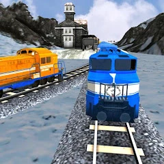 Train Racing 3D-2025 Train Sim Mod Apk 6.3 [Remove ads][Mod speed]