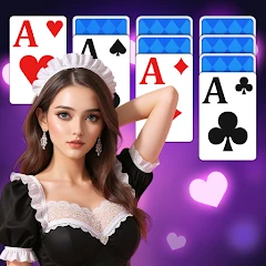 Solitaire Girls: Card Games Mod Apk [Remove ads][Mod speed]