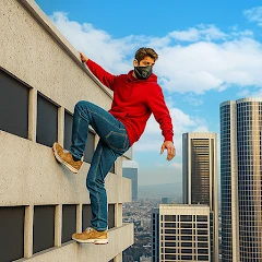 Rooftop Parkour Go Up Mod APK