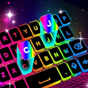 Neon LED Keyboard: RGB & Emoji Icon
