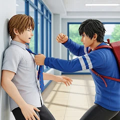 High School Fighting Game Mod Apk 3.2 [Reklamları kaldırmak][Mod speed]