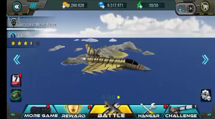 Combatiente de cielo 3D Mod