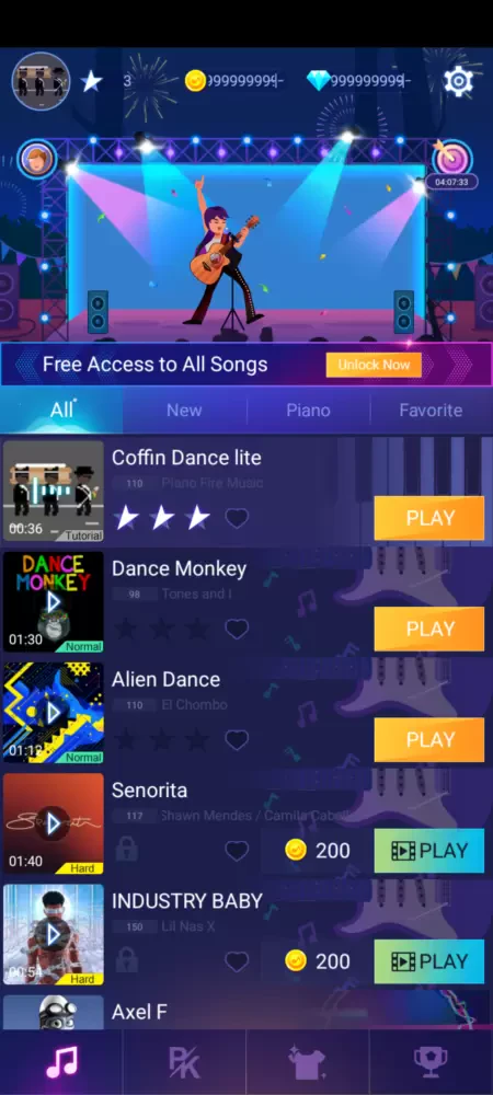 Piano Fire 2: Slide Challenge