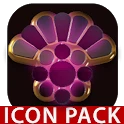 PINK icon pack pink glow black gold Mod Apk [Paid for free][Free purchase]