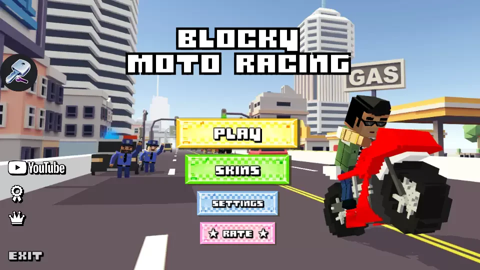 Blocky Moto Racing: Bike Rider