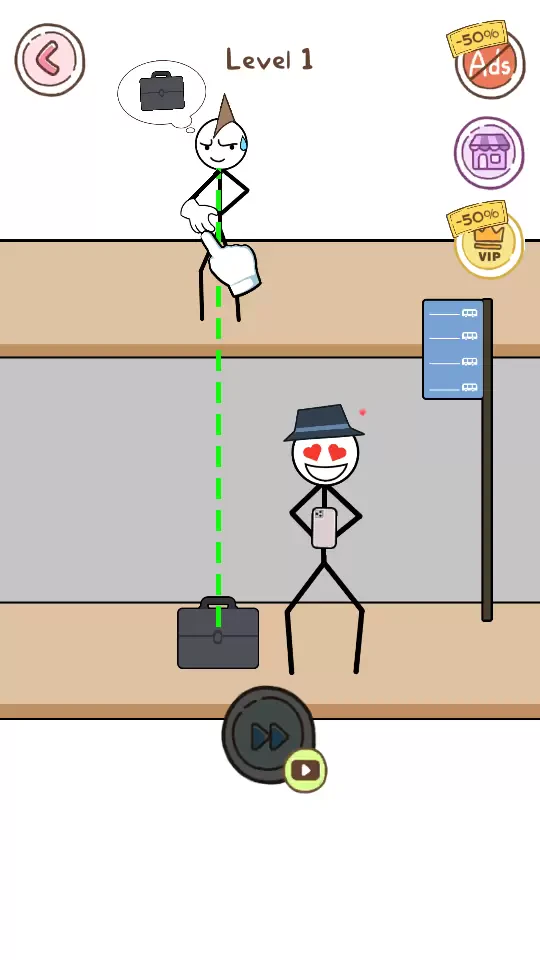 Thief Puzzle: to pass a level