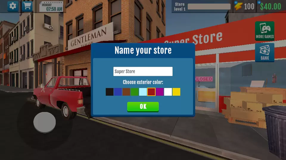 Supermarket Manager Simulator