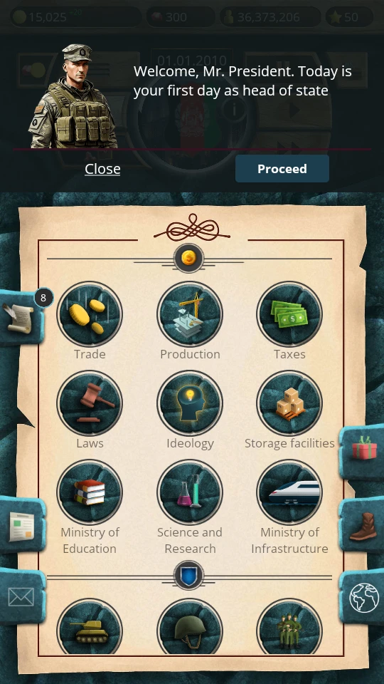 MA 1 – President Simulator