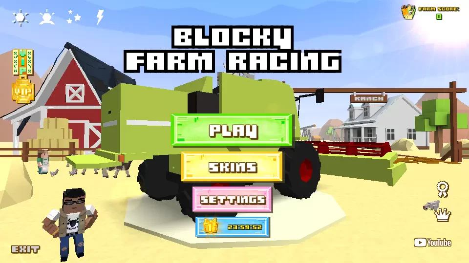 Blocky Farm Racing & Simulator