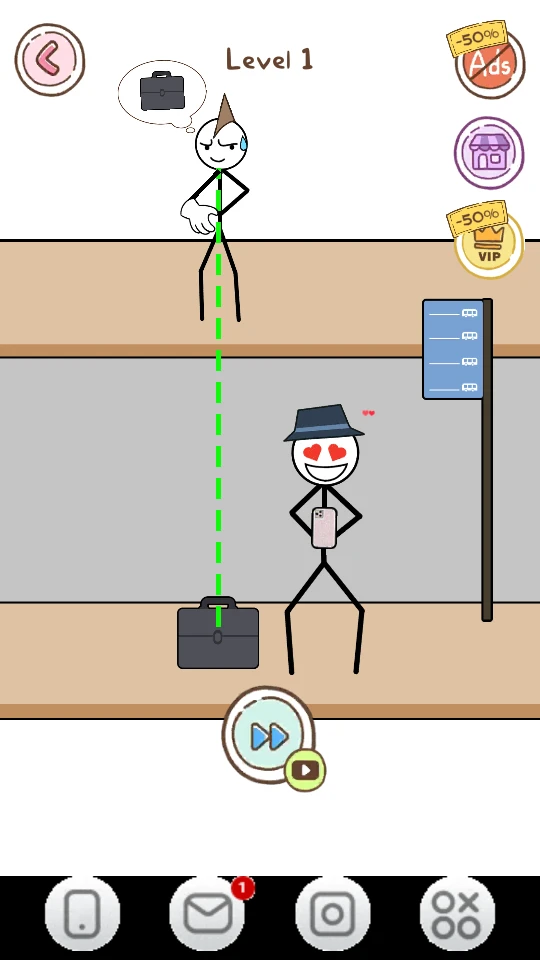 Thief Puzzle: to pass a level